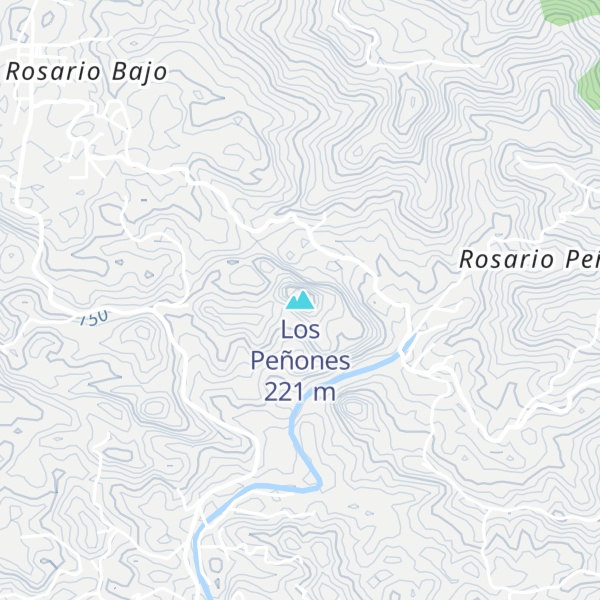 Map of Los Peñones