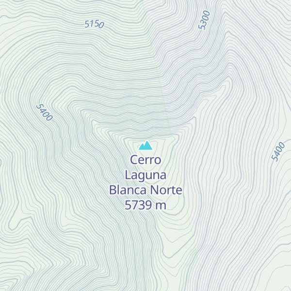 Map of Cerro Laguna Blanca Norte