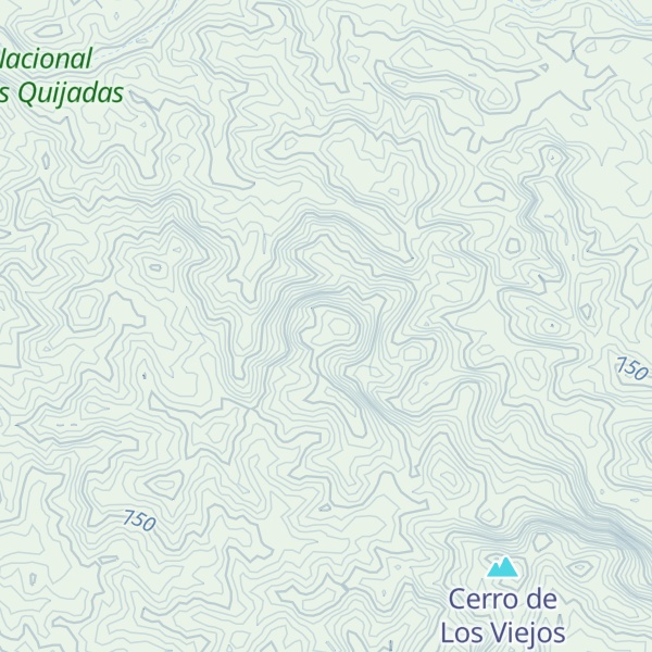 Map of Cerro Vidriera