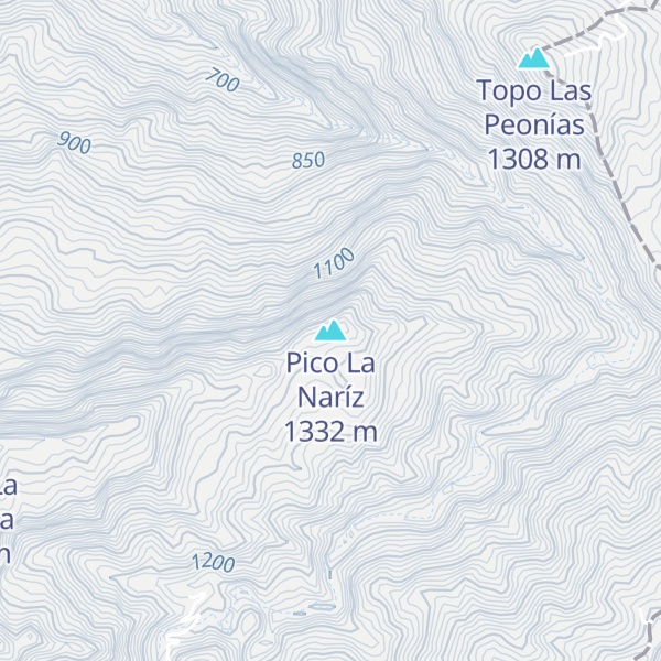 Map of Pico La Naríz