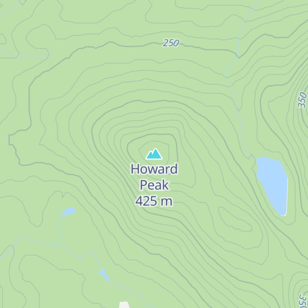 Map of Howard Peak