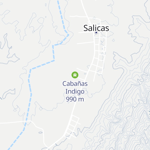 Map of Cabañas Indigo
