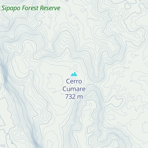 Map of Cerro Cumare