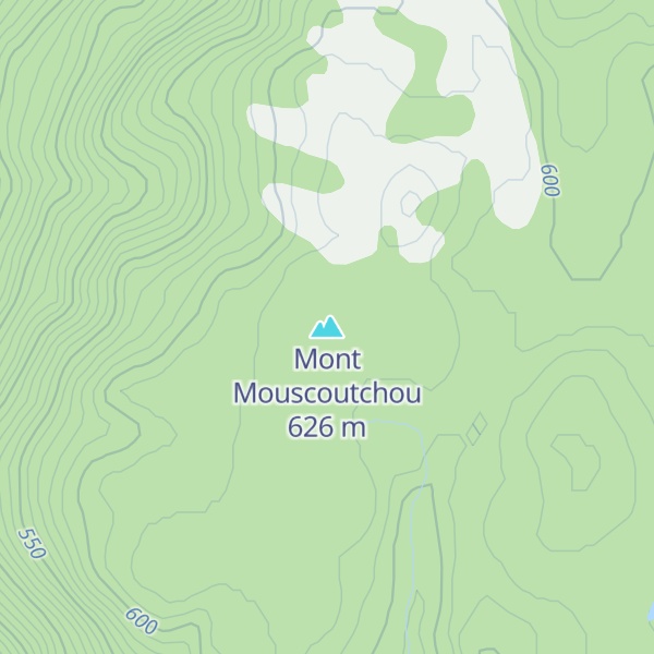 Map of Mont Mouscoutchou