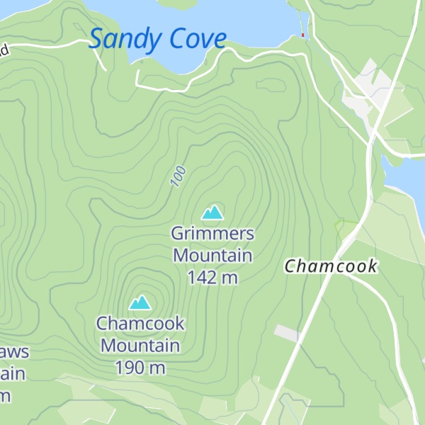 Map of Grimmers Mountain