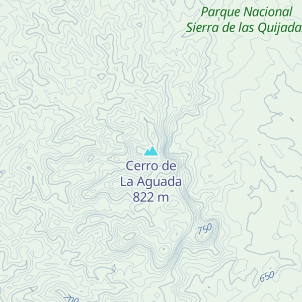 Map of Cerro de La Aguada