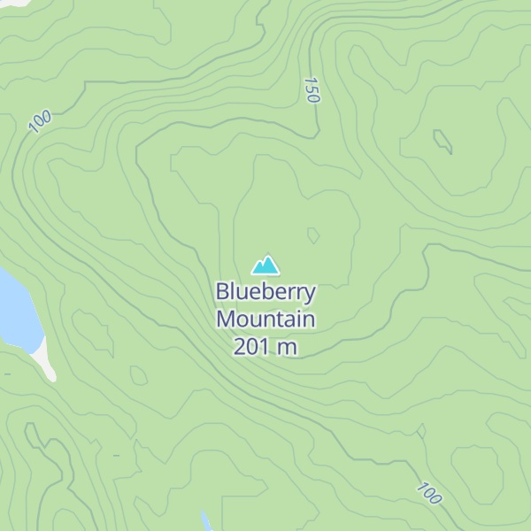 Map of Blueberry Mountain