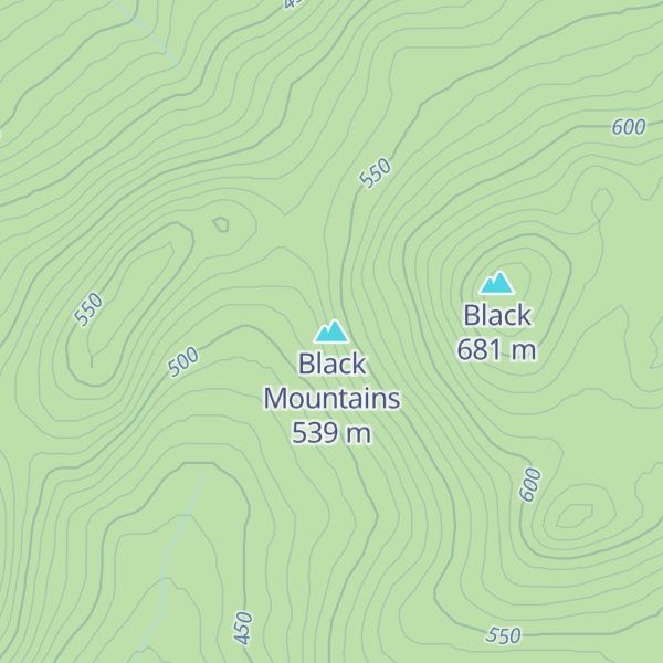 Map of Black Mountains