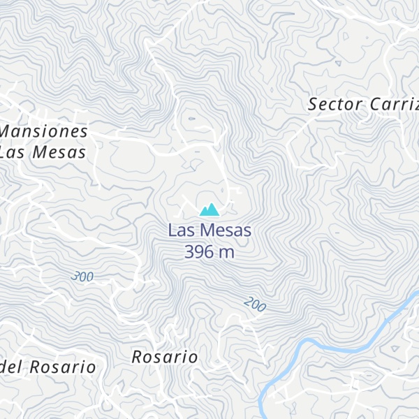 Map of Las Mesas