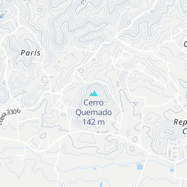 Map of Cerro Quemado