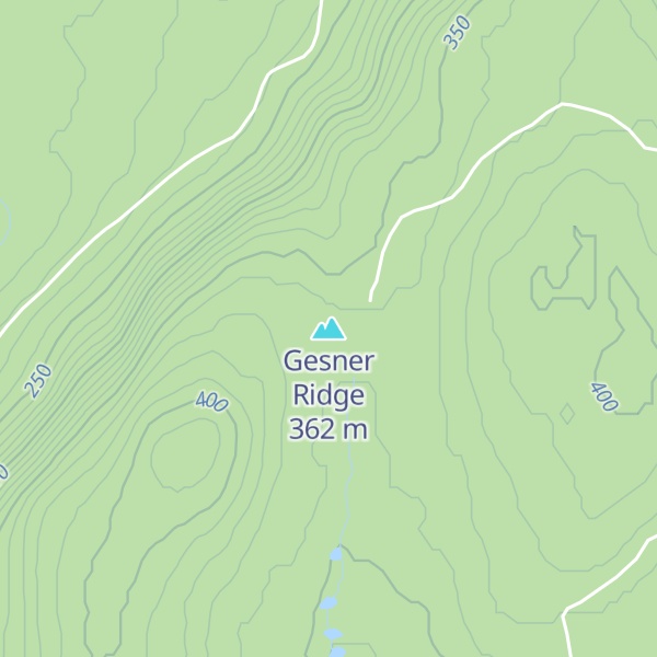 Map of Gesner Ridge