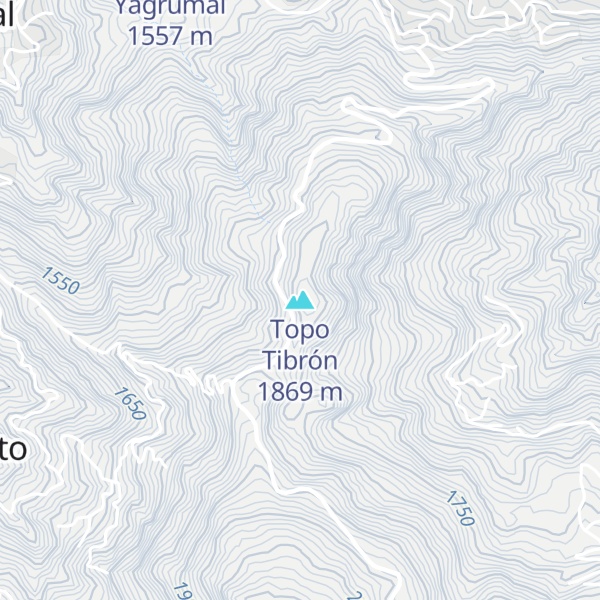 Map of Topo Tibrón