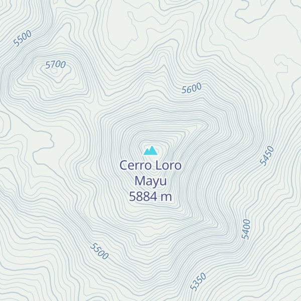 Map of Cerro Loro Mayu