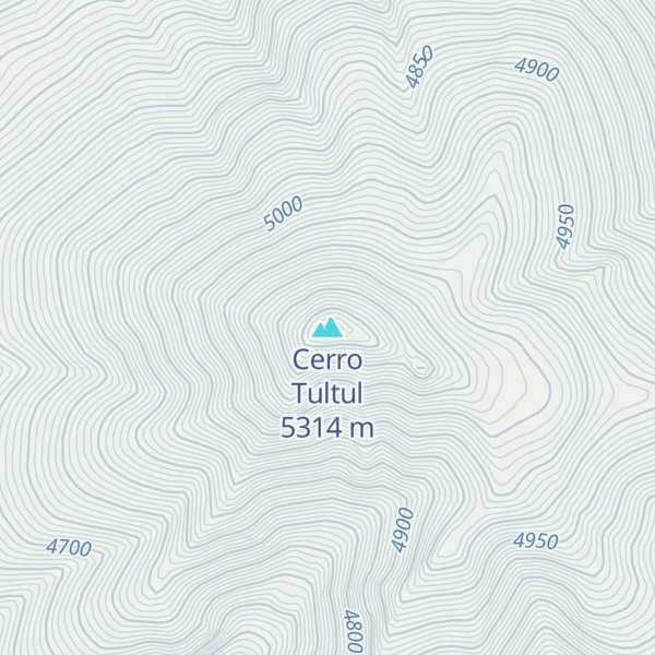 Map of Cerro Tultul