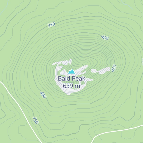 Map of Bald Peak