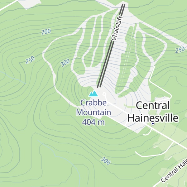 Map of Crabbe Mountain