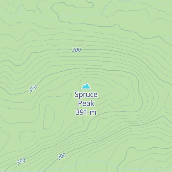 Map of Spruce Peak