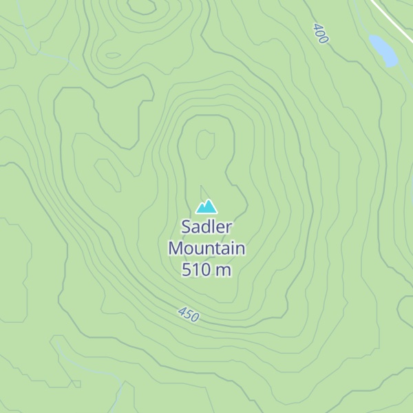 Map of Sadler Mountain