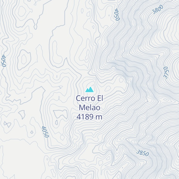 Map of Cerro El Melao