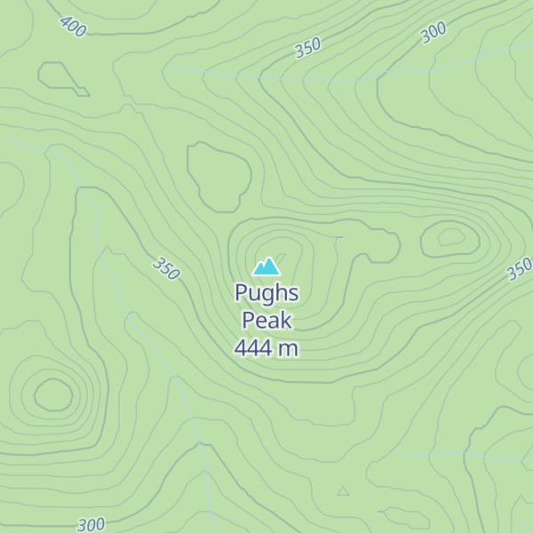 Map of Pughs Peak