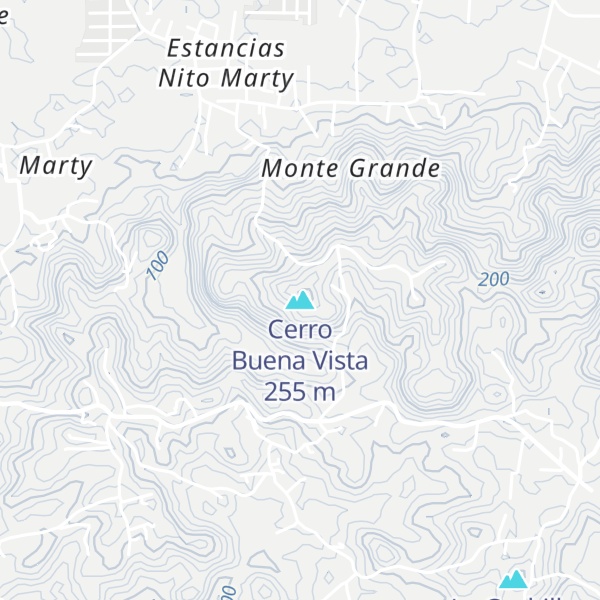 Map of Cerro Buena Vista