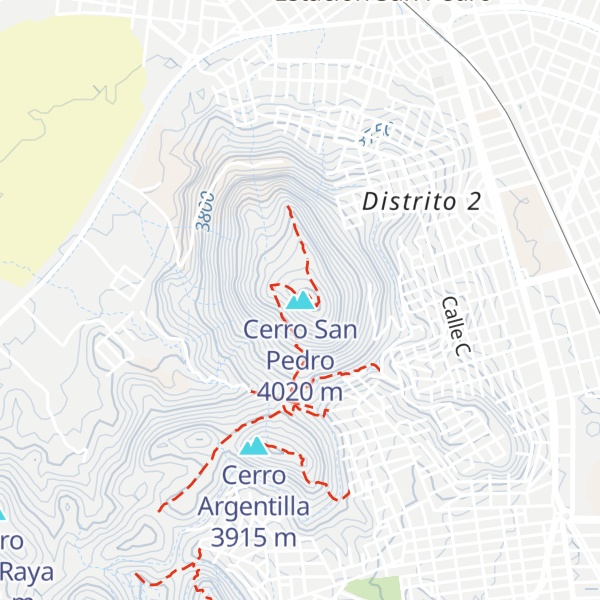 Map of Cerro San Pedro
