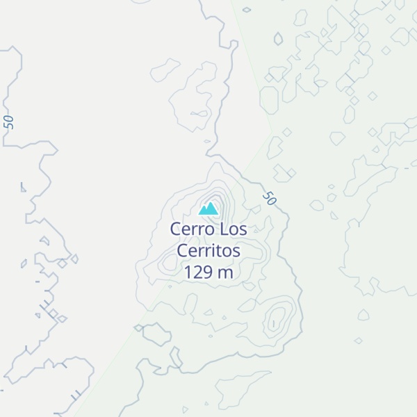 Map of Cerro Los Cerritos