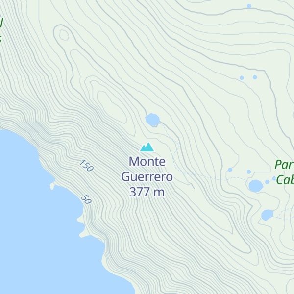 Map of Monte Guerrero