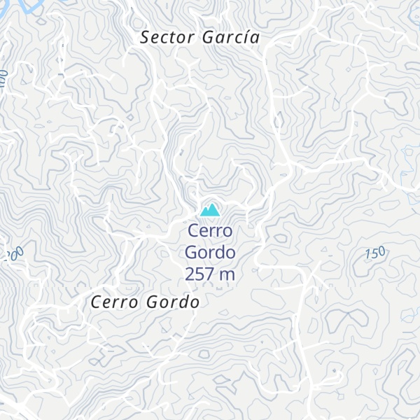 Map of Cerro Gordo