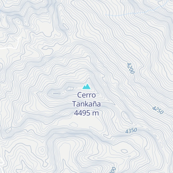 Map of Cerro Tankaña