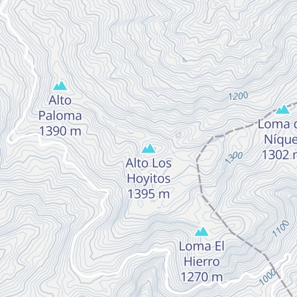 Map of Alto Los Hoyitos