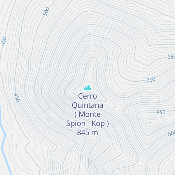 Map of Cerro Quintana ( Monte Spion - Kop )