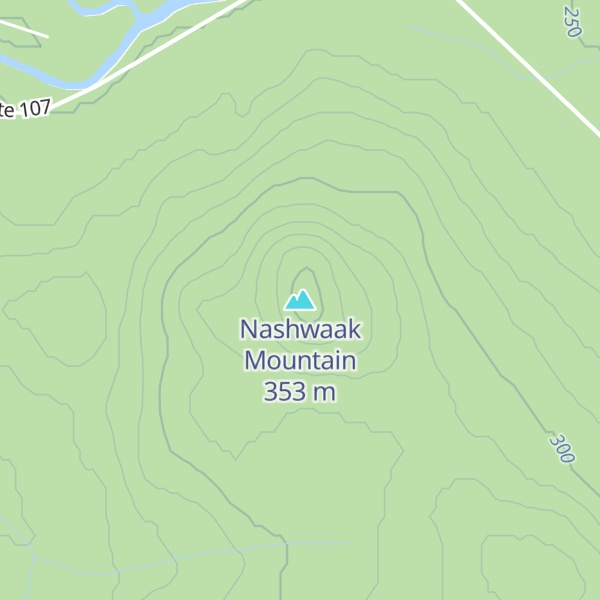 Map of Nashwaak Mountain