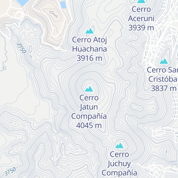Map of Cerro Jatun Compañía