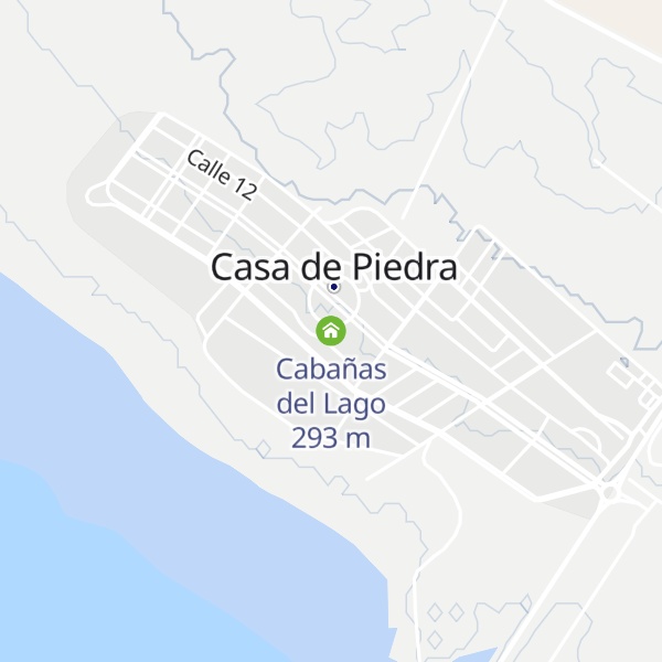 Map of Cabañas del Lago