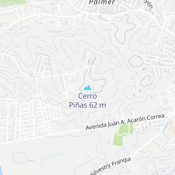 Map of Cerro Piñas