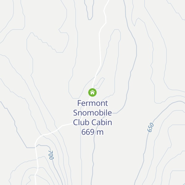 Map of Fermont Snomobile Club Cabin