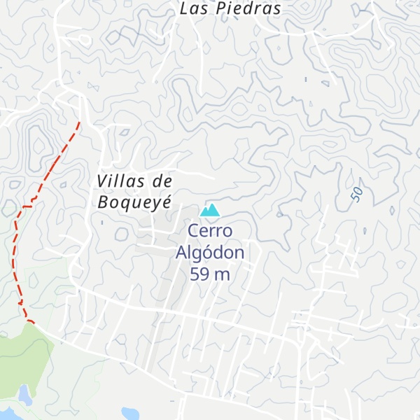 Map of Cerro Algódon