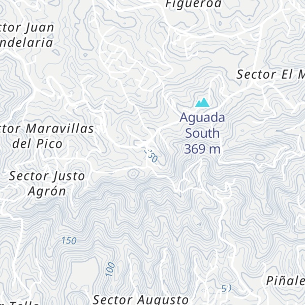 Map of Cerro Canta Gallo