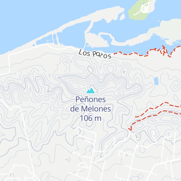 Map of Peñones de Melones