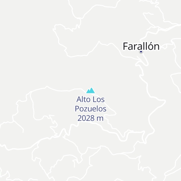 Map of Alto Los Pozuelos