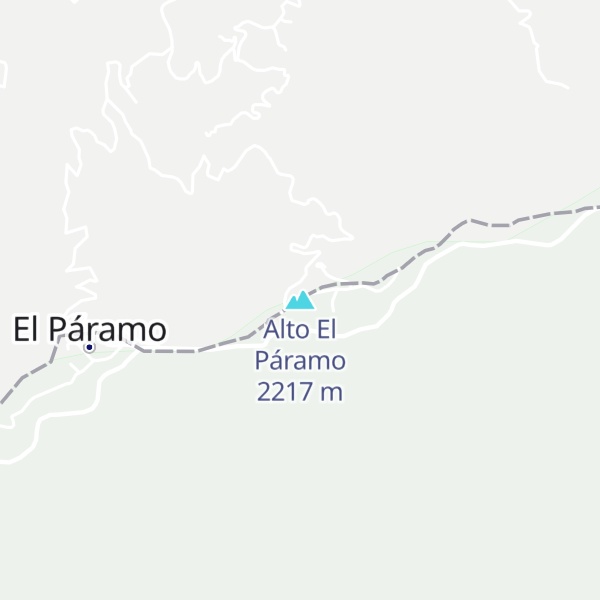Map of Alto El Páramo