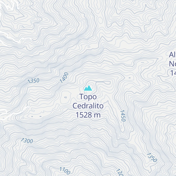 Map of Topo Cedralito