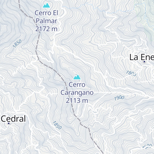 Map of Cerro Carangano