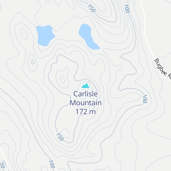 Map of Carlisle Mountain