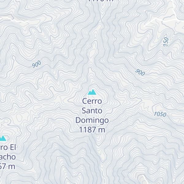 Map of Cerro Santo Domingo