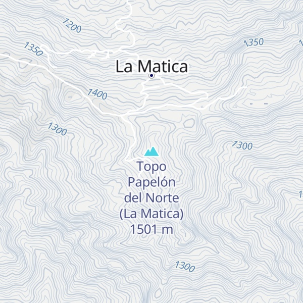 Map of Topo Papelón del Norte (La Matica)