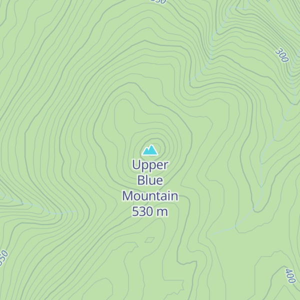 Map of Upper Blue Mountain