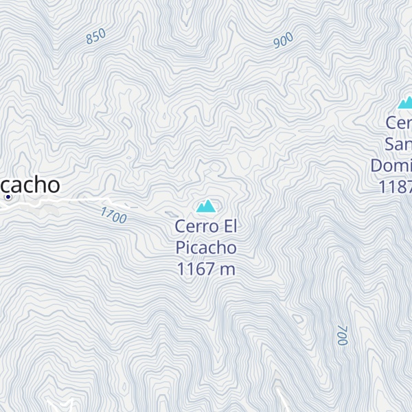 Map of Cerro El Picacho