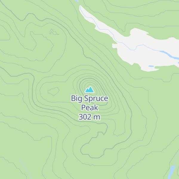Map of Big Spruce Peak